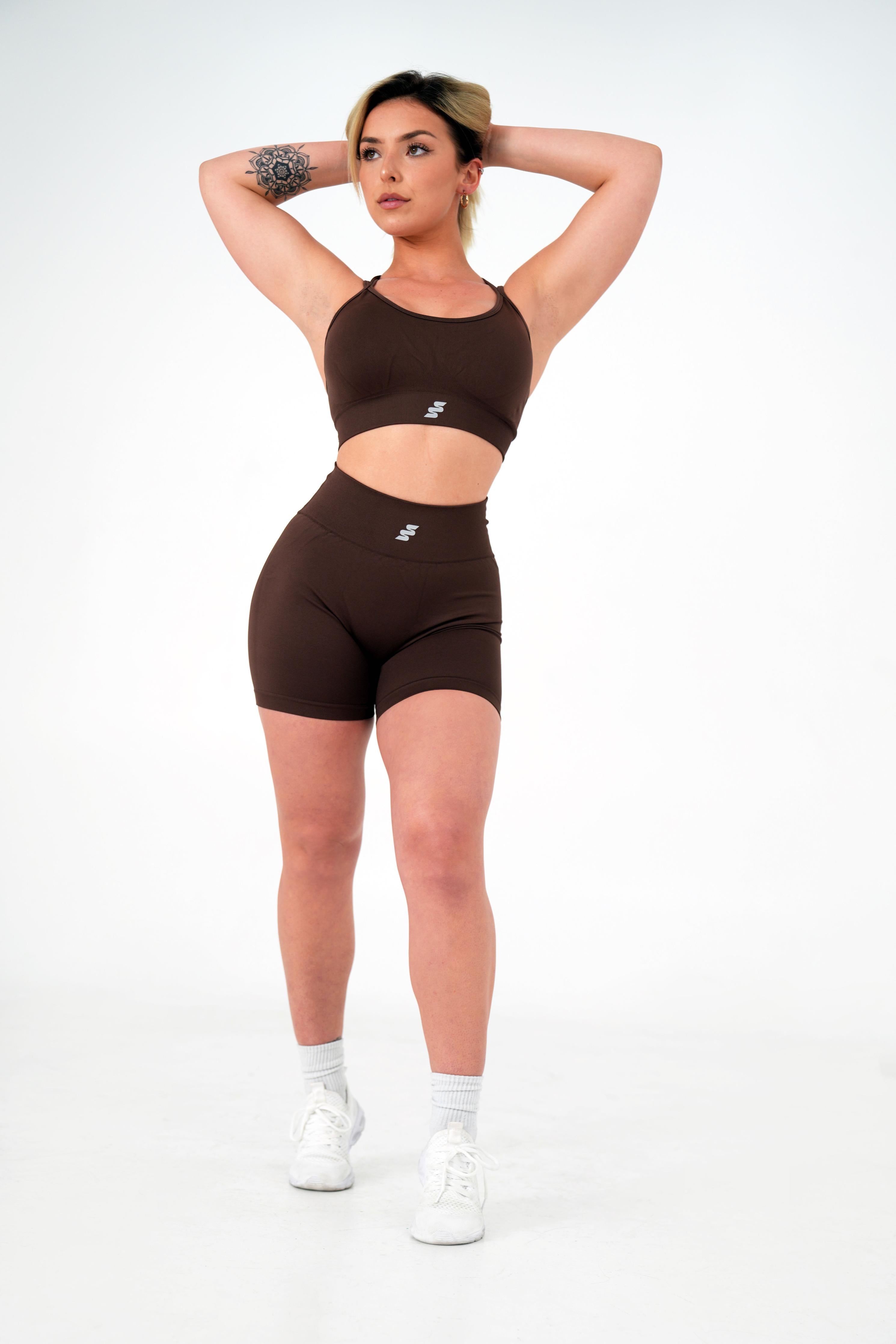 Sports bra and shorts matching set